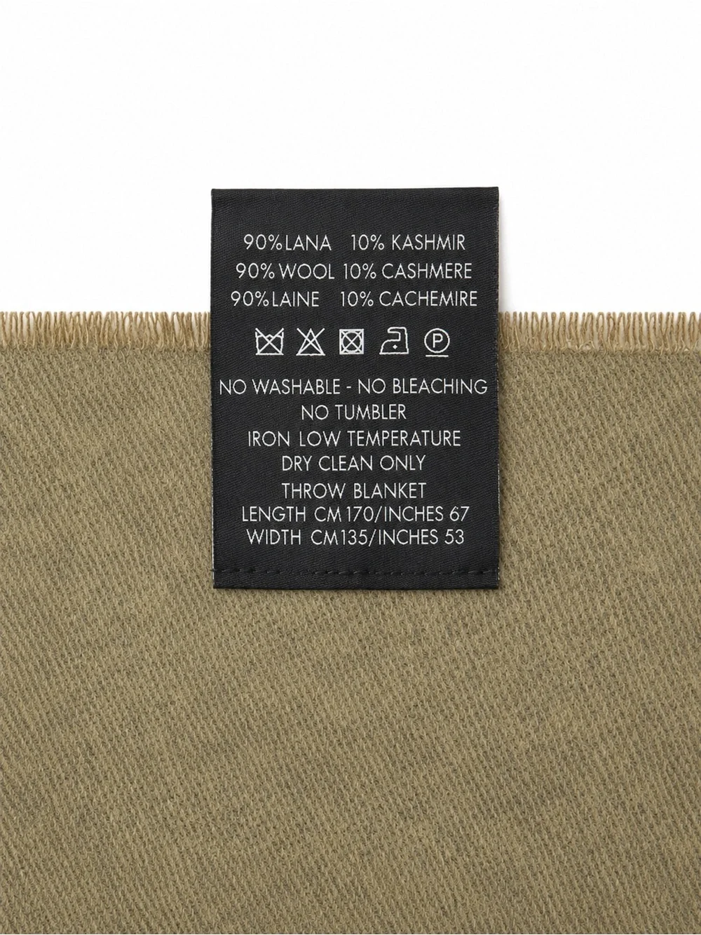 Authentic Gucci Firenze 1921 GG Monogram Wool and Cashmere Throw Blanket 72 x 56